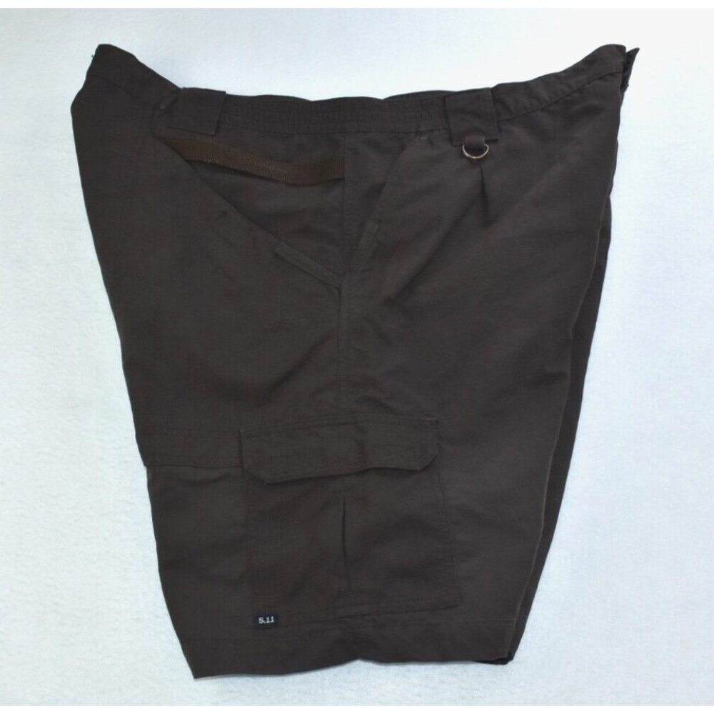 5.11 Tactical Taclite Pro 9 Men's Shorts Size 42 Brown Canvas Cargo -Flaws-